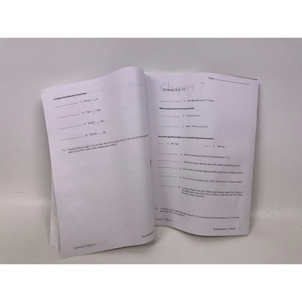 BJU‎ Fundamentals of Math 2nd Ed COMPLETE UNUSED